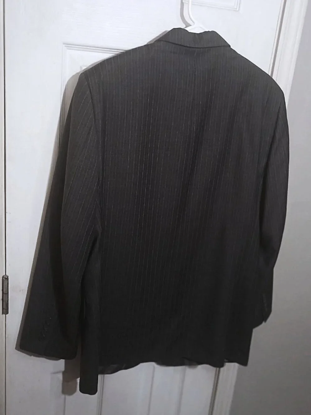Martina Franca Elements Men Gray with Blue Pinstripe Blazer  40R